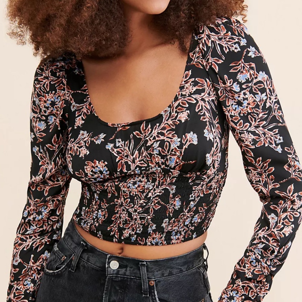 Free People Santiago Printed Blouse
